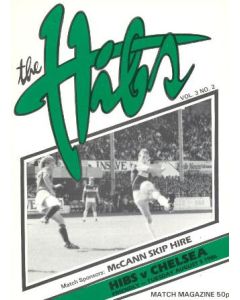 Hibernian vChelsea official programme 05/08/1986 friendly match