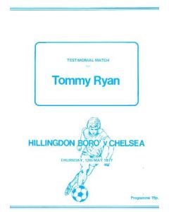 Hillingdon Borough v Chelsea official programme  in mint condition for the match played on the 12th May 1977.