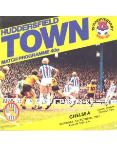 Huddersfield Town vChelsea official programme 01/10/1983