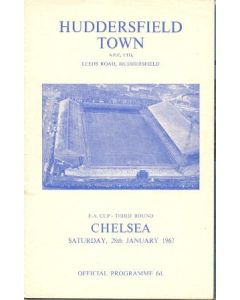 Huddersfield vChelsea official programme 28/01/1967