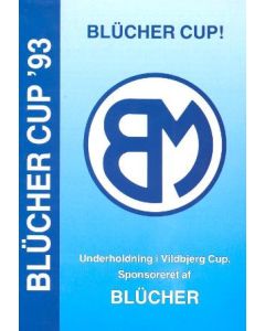 Ikast vChelsea official programme 23/07/1993 Blucher Cup 1993