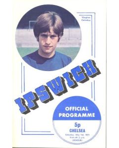 Ipswich vChelsea official programme 01/05/1971