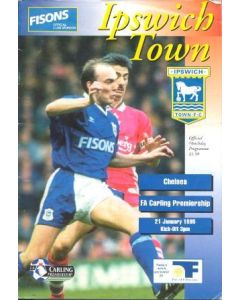 Ipswich Town v Chelsea official programme 21/01/1995 F.A. Carling Premiership