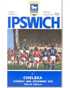 Ipswich Town vChelsea official programme 26/12/1972