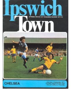 Ipswich Town v Chelsea official programme 03/09/1977