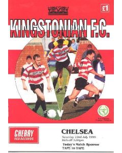 Kingstonian vChelsea official programme 22/07/1995