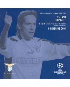 Lazio vChelsea Official Programme 04/11/2003 Champions League