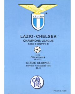 Lazio vChelsea unofficial programme 07/12/1999 in English, pirate