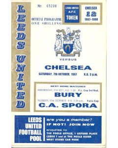 Leeds vChelsea official programme 07/10/1967