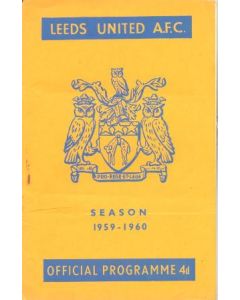 Leeds vChelsea official programme 12/09/1959