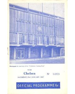 Leeds vChelsea official programme 23/01/1965
