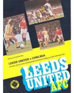 Leeds v Chelsea official programme 25/02/1978