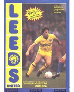 Leeds United vChelsea official programme 26/11/1983