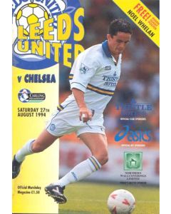 Leeds vChelsea official programme 27/08/1994 Premier League, reduced price