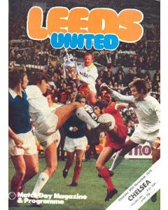 Leeds vChelsea official programme 30/11/1974 Football League