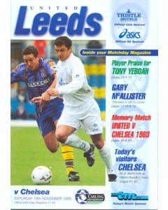 Leeds United v Chelsea official programme 18/11/1995