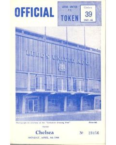 Leeds vChelsea official programme 04/04/1966