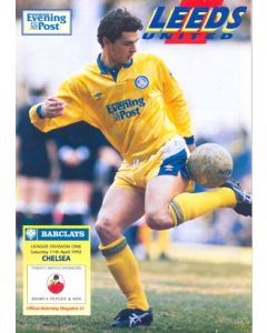 Leeds United v Chelsea official programme 11/04/1992