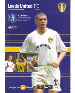 Leeds United v Chelsea official programme 28/04/2001 Premier League