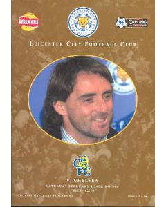 Leicester City vChelsea official programme 03/02/2001 Premier League
