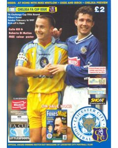 Leicester City vChelsea official programme 12/10/1996 Carling Premiership,Chelsea issue