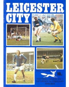 Leicester City vChelsea official programme 01/02/1975