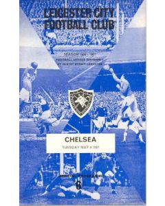 Leicester City vChelsea official programme 09/05/1967