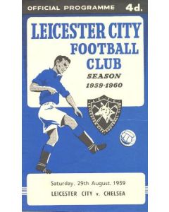 Leicester City vChelsea official programme 29/08/1959