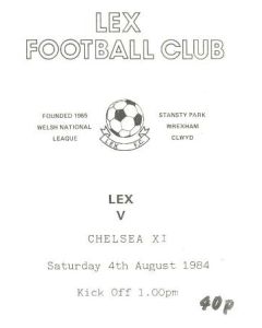 Lex vChelsea XI official programme 04/08/1984