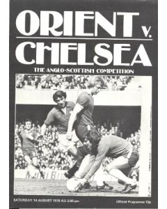 Leyton Orient v Chelsea official programme from the Anglo-Scottish cup tie played on the 14th August 1976 in mint condition. 