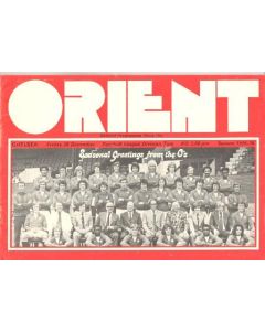 Leyton Orient vChelsea official programme 26/12/1975