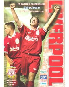 Liverpool vChelsea official programme 05/10/1997