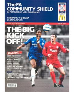 2006 Community Shield Programme Liverpool v Chelsea 