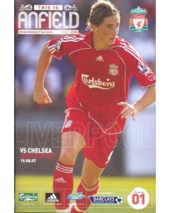 Liverpool vChelsea official programme 19/08/2007 Premier League