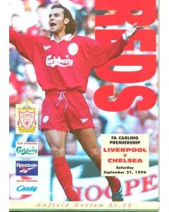 Liverpool vChelsea official programme 21/09/1996 Carling Premiership
