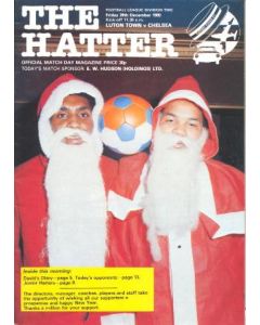 Luton Town vChelsea official programme 26/12/1980