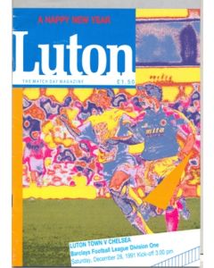 Luton Town v Chelsea official programme 28/12/1991