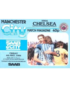 Manchester City vChelsea official programme 04/05/1984