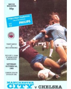 Manchester City vChelsea official programme 05/10/1985