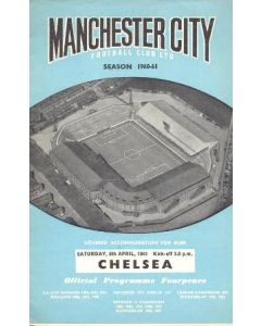 Manchester City v Chelsea official programme 08/04/1961