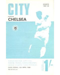 Manchester City vChelsea official programme 12/04/1968