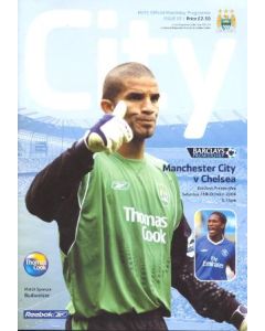 Manchester City vChelsea official programme 16/10/2004