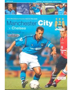 Manchester City vChelsea official programme 19/10/2002 Barclays Premiership