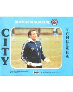 Manchester City v Chelsea official programme 20/01/1979