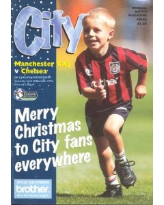 Manchester City vChelsea official programme 23/12/1995