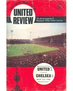 Manchester United vChelsea official programme 02/03/1968