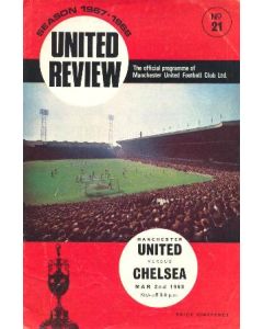 Manchester United v Chelsea official programme 02/03/1968
