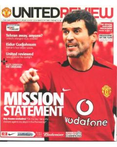 Manchester United v Chelsea official programme 08/05/2004