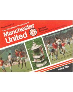 Manchester United v Chelsea official programme 17/09/1977