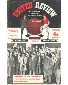 Manchester United v Chelsea official programme 23/08/1961